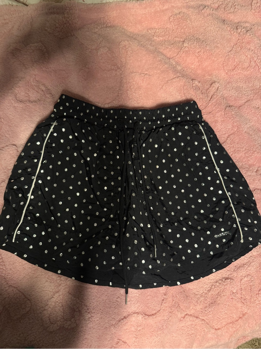 Black Polka Dot Active Skort